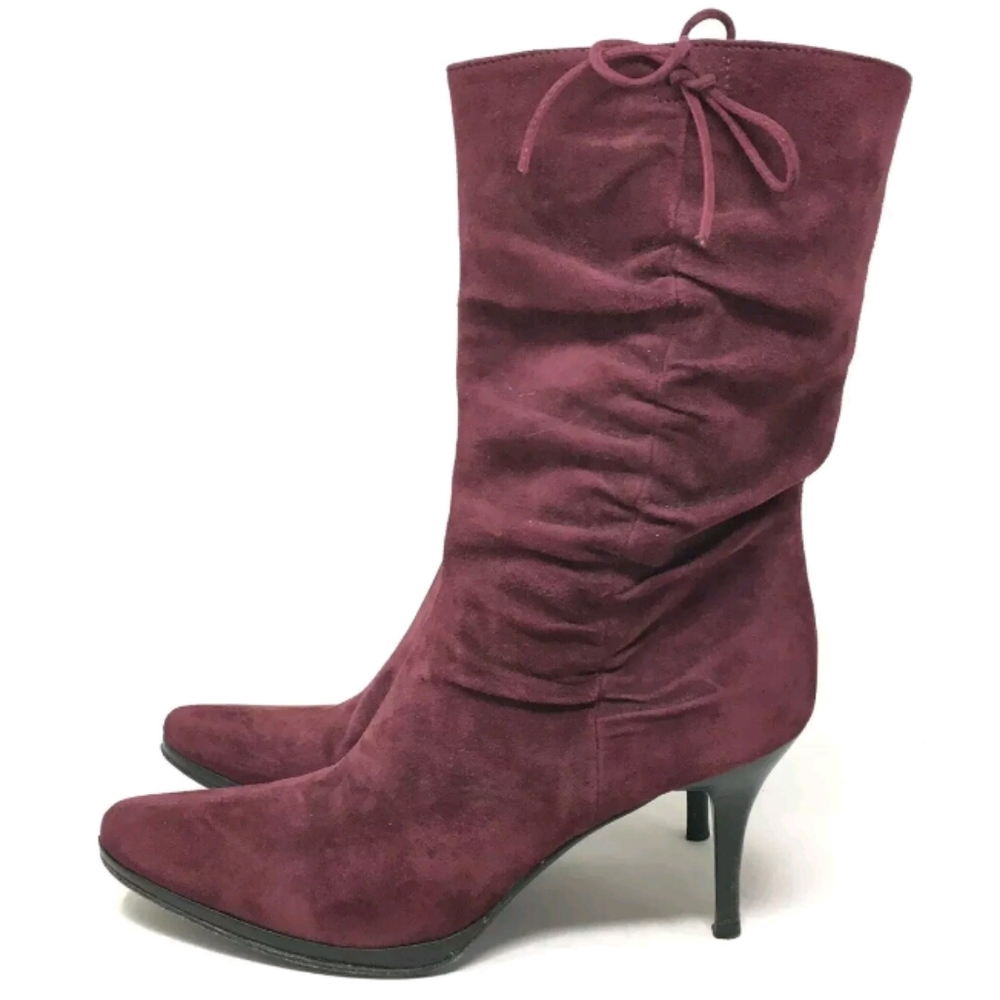 Barneys NY Berry Suede Boots 37 / 6 ITALY - Picture 1 of 8